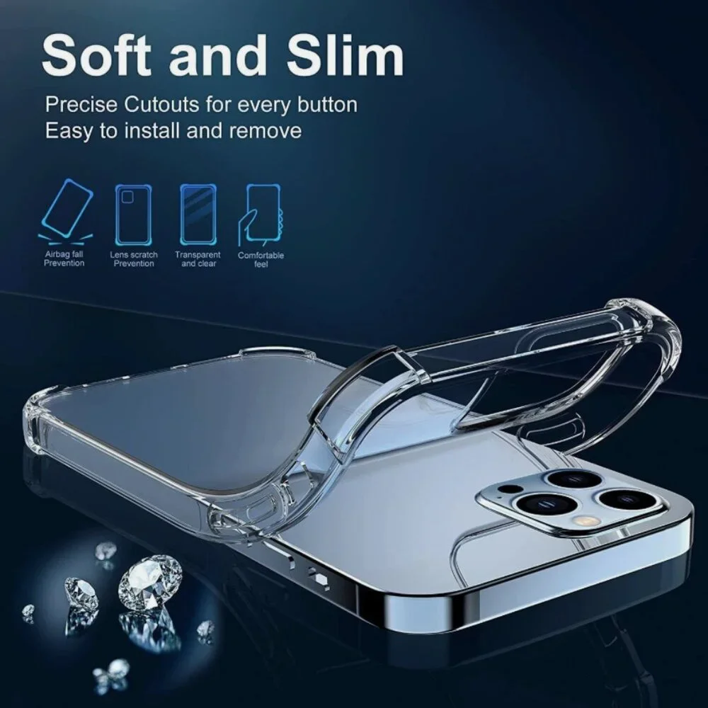 Ultra-Clear iPhone Case – Flexible TPU, Lightweight Protection